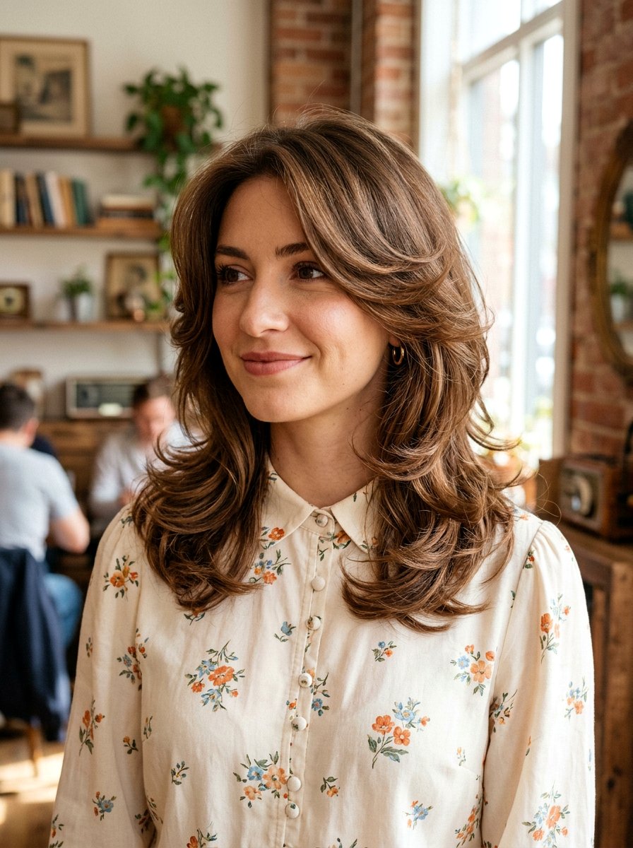 Feathered Shoulder Length Haircut - 20 haircut to transition from long to short hair - 20 haircut to transition from long to short hair