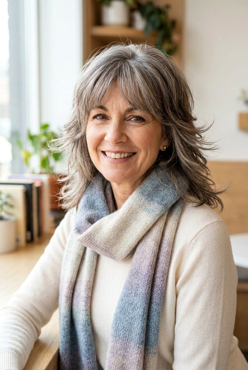 Feathered Soft Wolf Cut - 20 soft wolf cut for mature women - 20 soft wolf cut for mature women