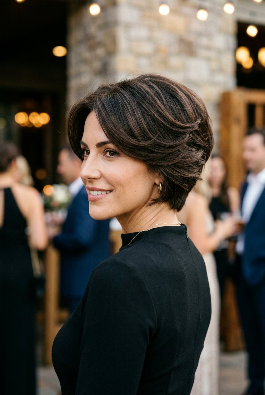 Feathered Wedge Haircut - 20 feathered bangs for older women - 20 feathered bangs for older women