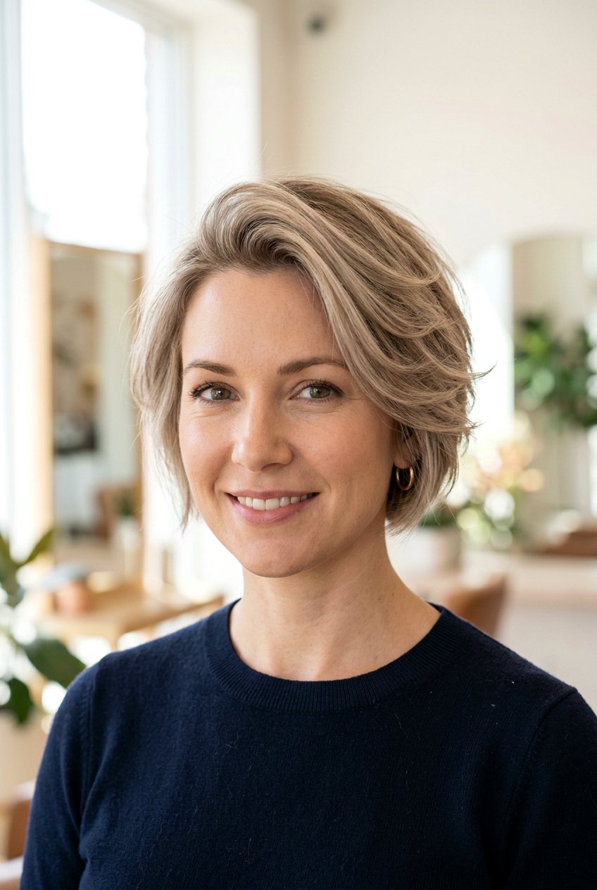 Feathered bob for thin hair - 20 short bob haircuts for fine hair - 20 short bob haircuts for fine hair