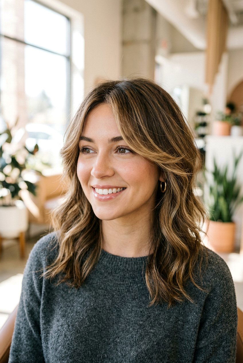 Feathered face framing layers - 20 feathered haircuts for medium hair - 20 feathered haircuts for medium hair