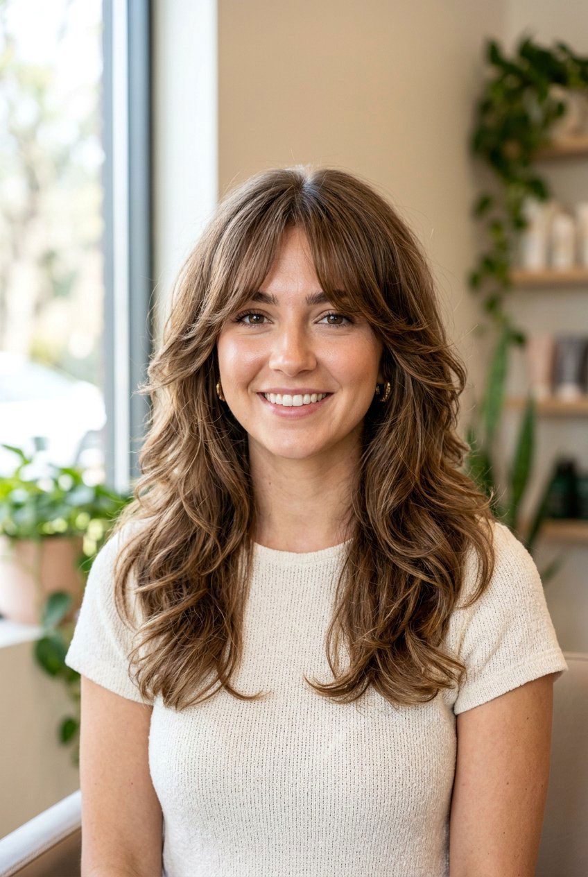 Feathered haircut curtain bangs - 20 feathered haircuts for medium hair - 20 feathered haircuts for medium hair