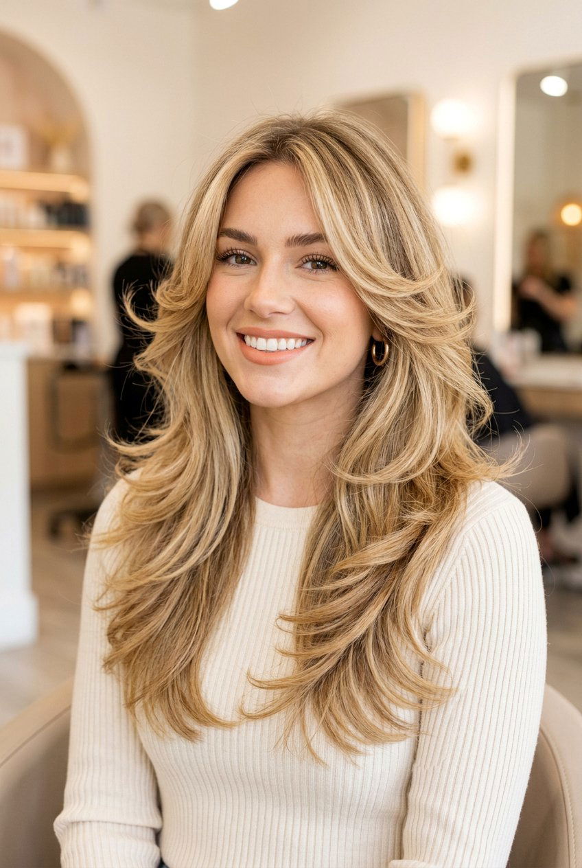 Feathered long layered hair - 20 long layered hairstyles - 20 long layered hairstyles