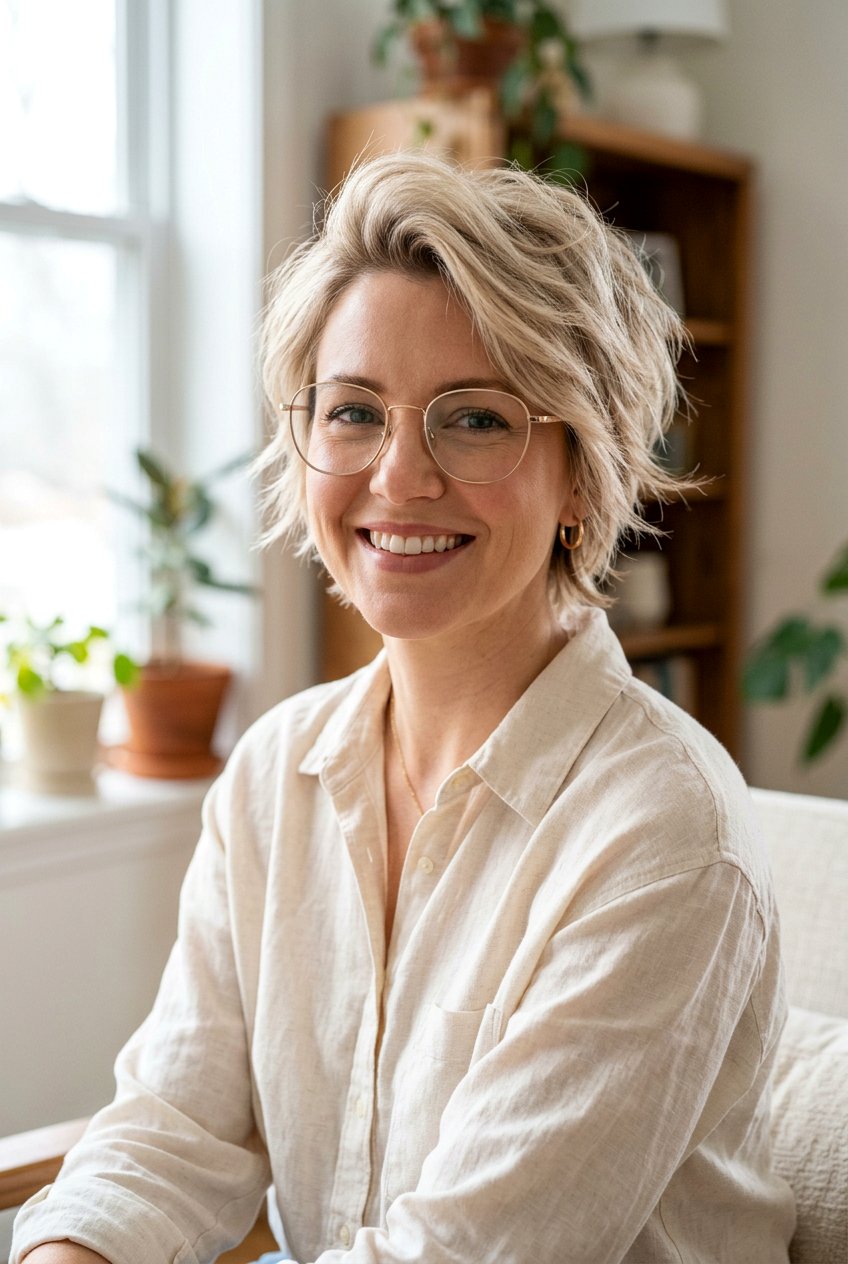 Feathered pixie for fine hair with glasses - 20 feathered pixie for women with glasses - 20 feathered pixie for women with glasses