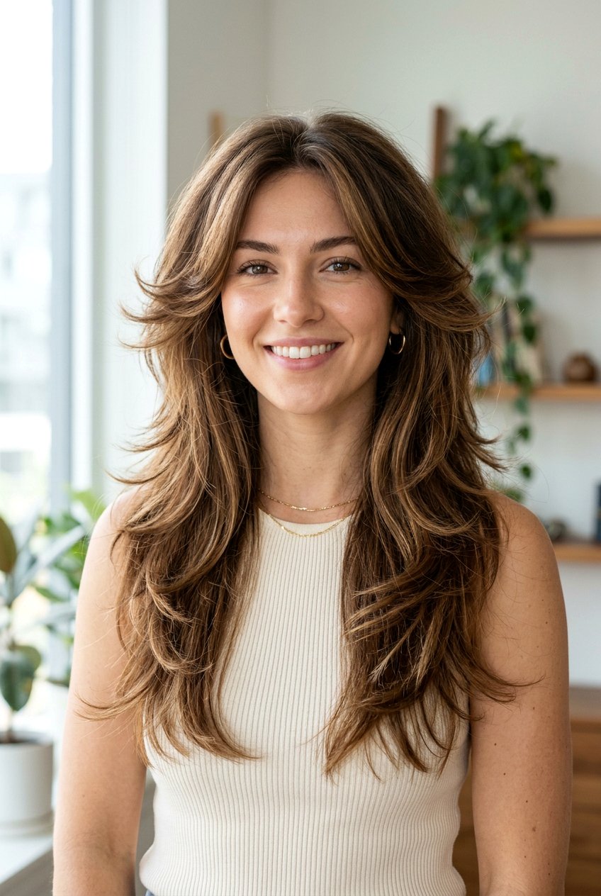 Feathered step cut long hair - 20 step cut for long hair - 20 step cut for long hair