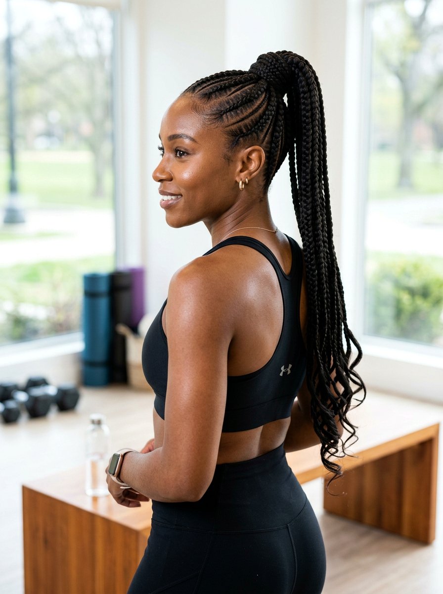 Feed In Braided Ponytail - 20 gym hairstyle with braided ponytail - 20 gym hairstyle with braided ponytail