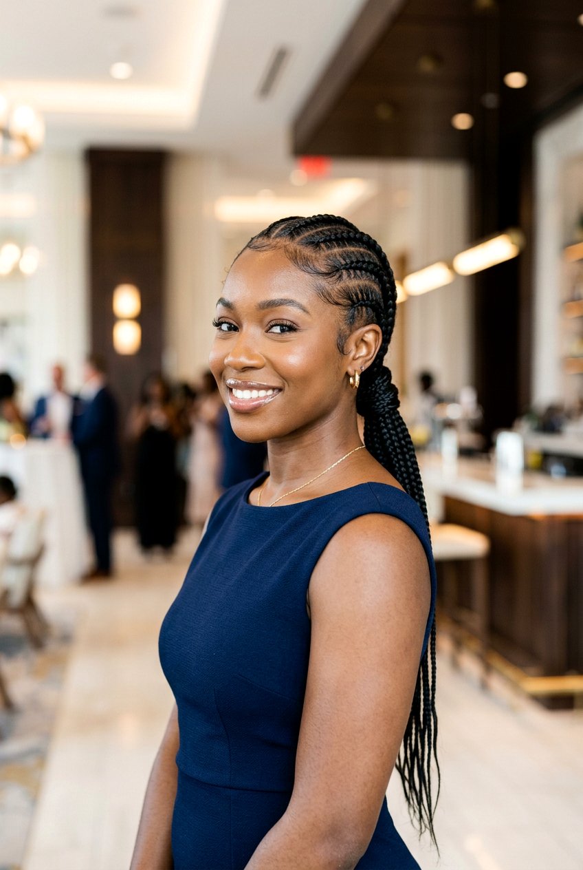 Feed In Braids - 20 black women wedding guest braid styles - 20 black women wedding guest braid styles