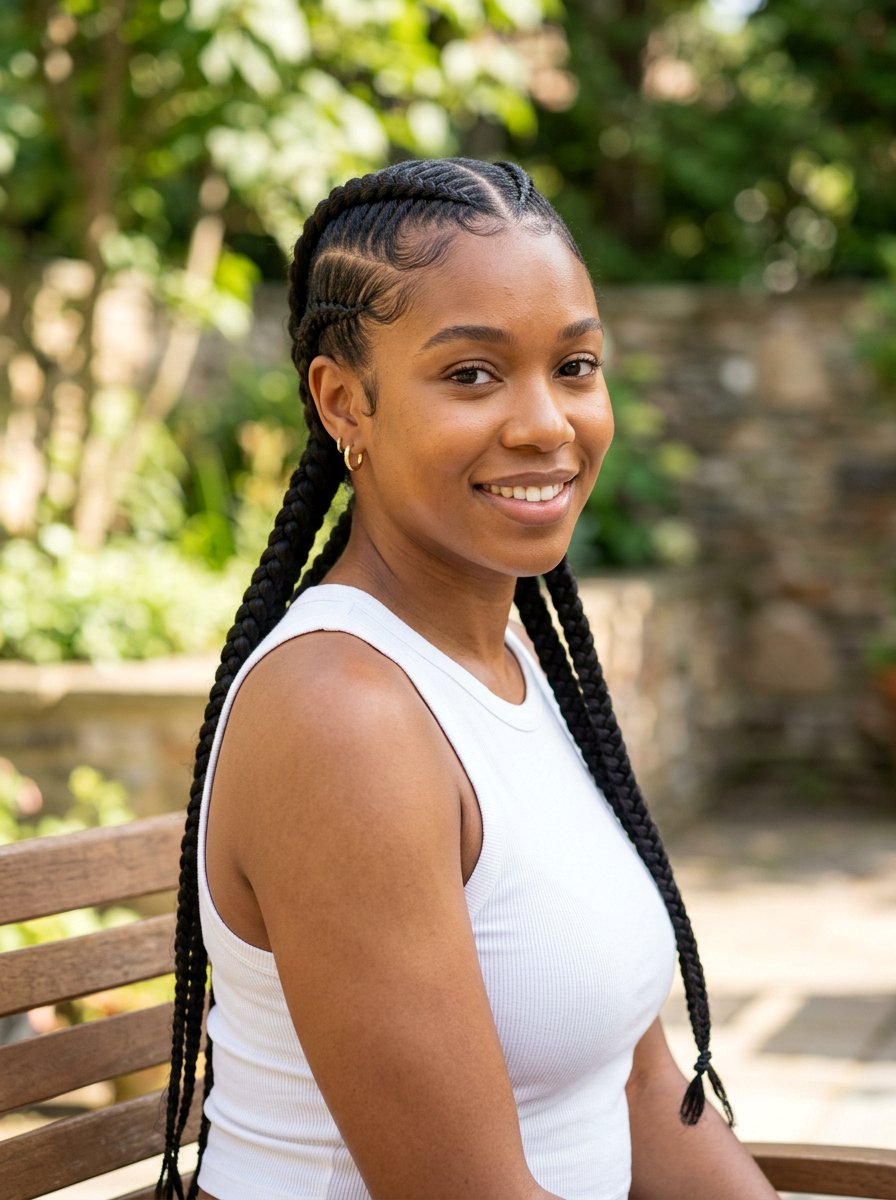 Feed In Braids - 20 vacation braid styles for black women - 20 vacation braid styles for black women