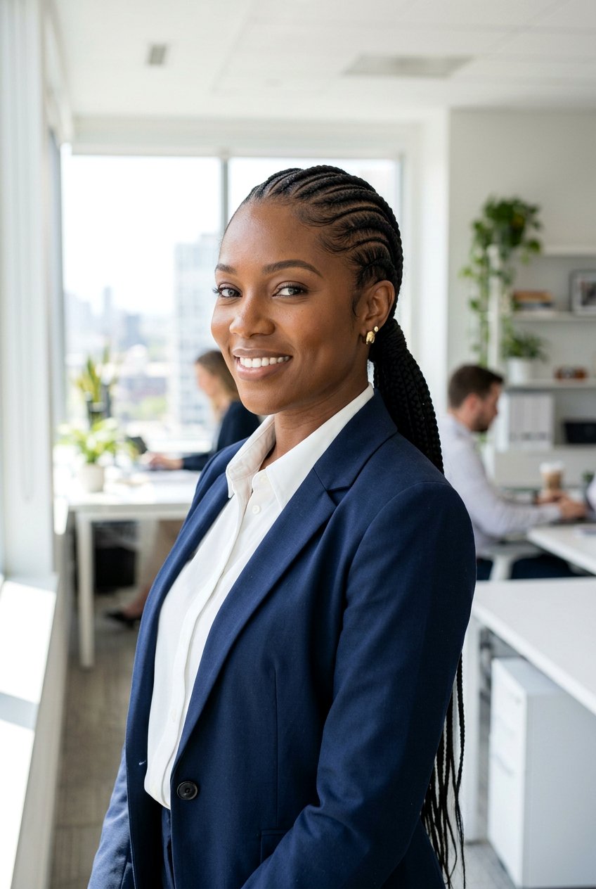 Feed In Braids Low Ponytail - 20 cornrows into ponytail with weave - 20 cornrows into ponytail with weave