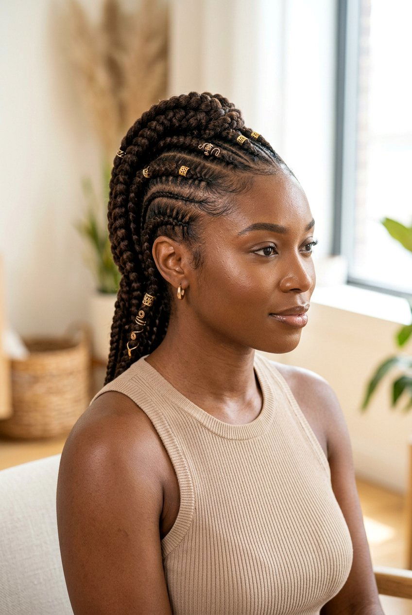 Feed In Braids Mohawk For Women - 20 braided mohawk hairstyle for women - 20 braided mohawk hairstyle for women