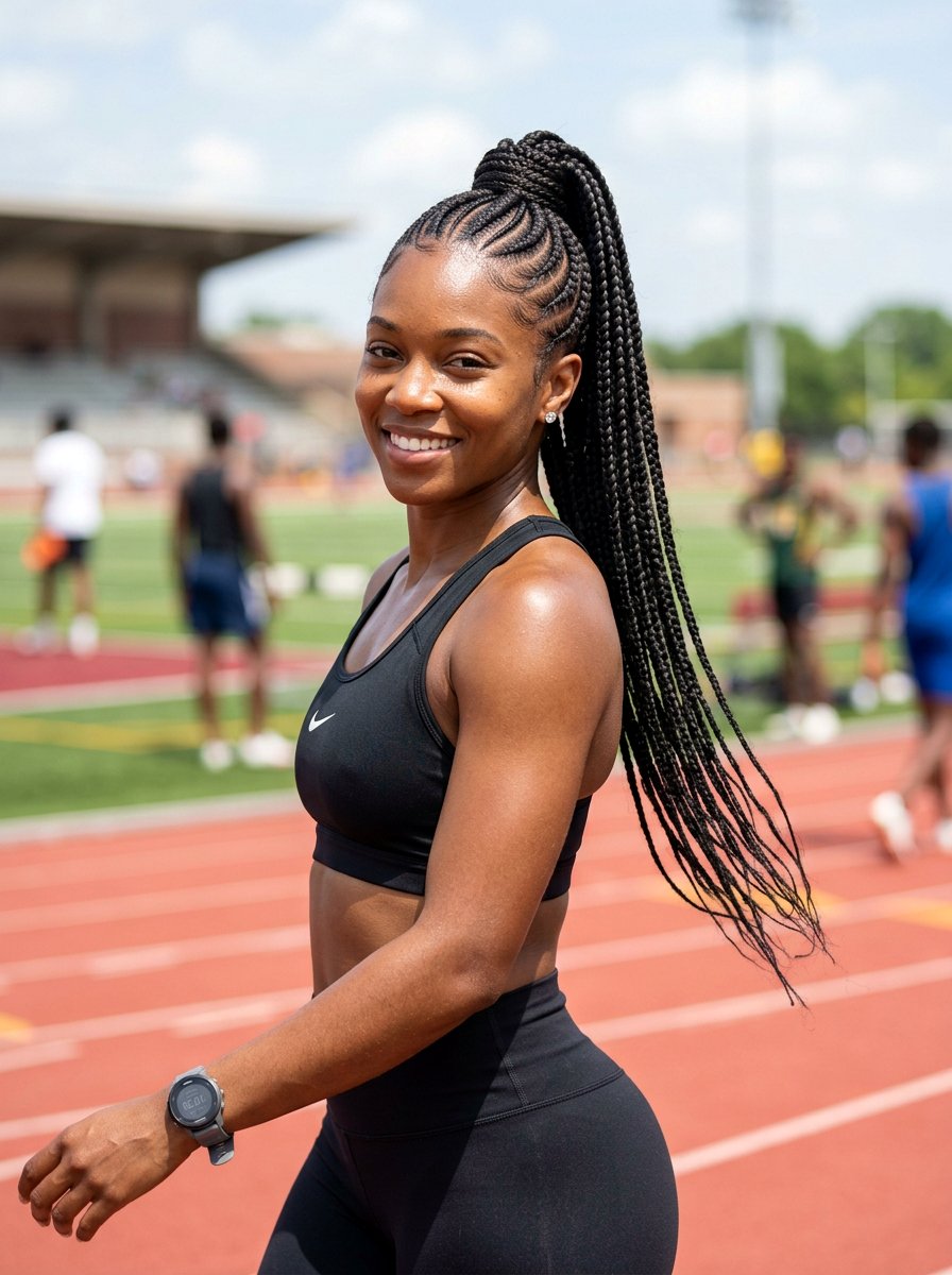 Feed In Braids Ponytail - 20 scalp braid hairstyles for black women - 20 scalp braid hairstyles for black women