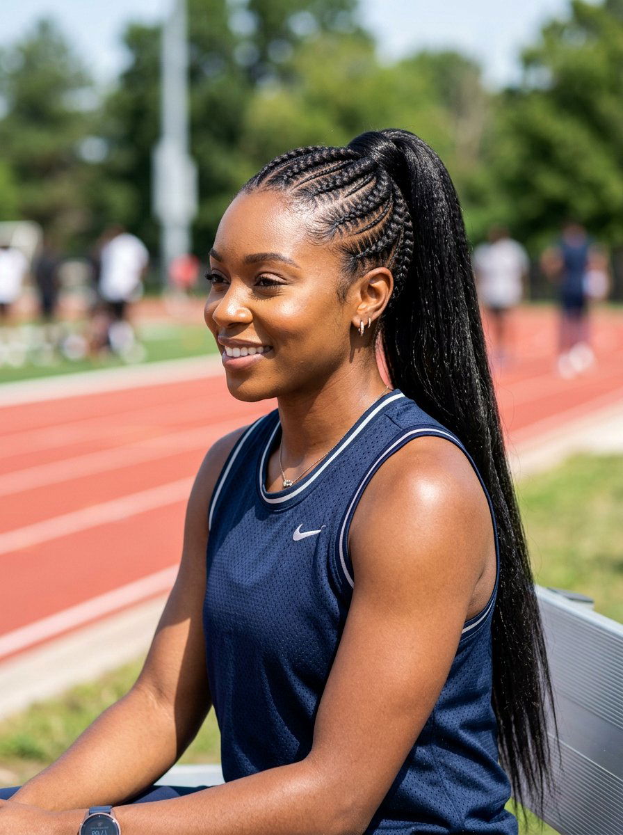 Feed In Braids To Ponytail - 20 soccer hairstyle with braided ponytail - 20 soccer hairstyle with braided ponytail