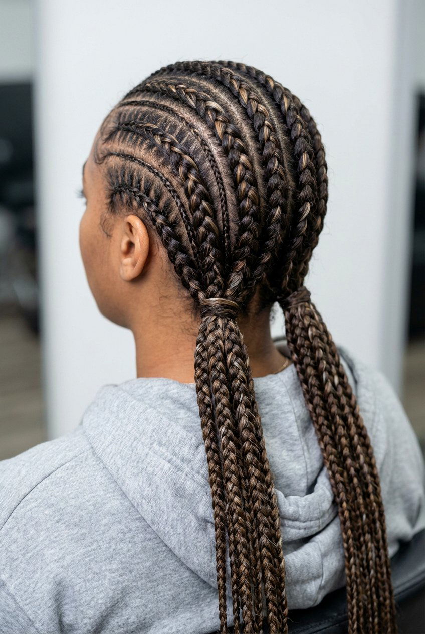 Feed In Braids With Highlights - 20 feed in braids hairstyles - 20 feed in braids hairstyles