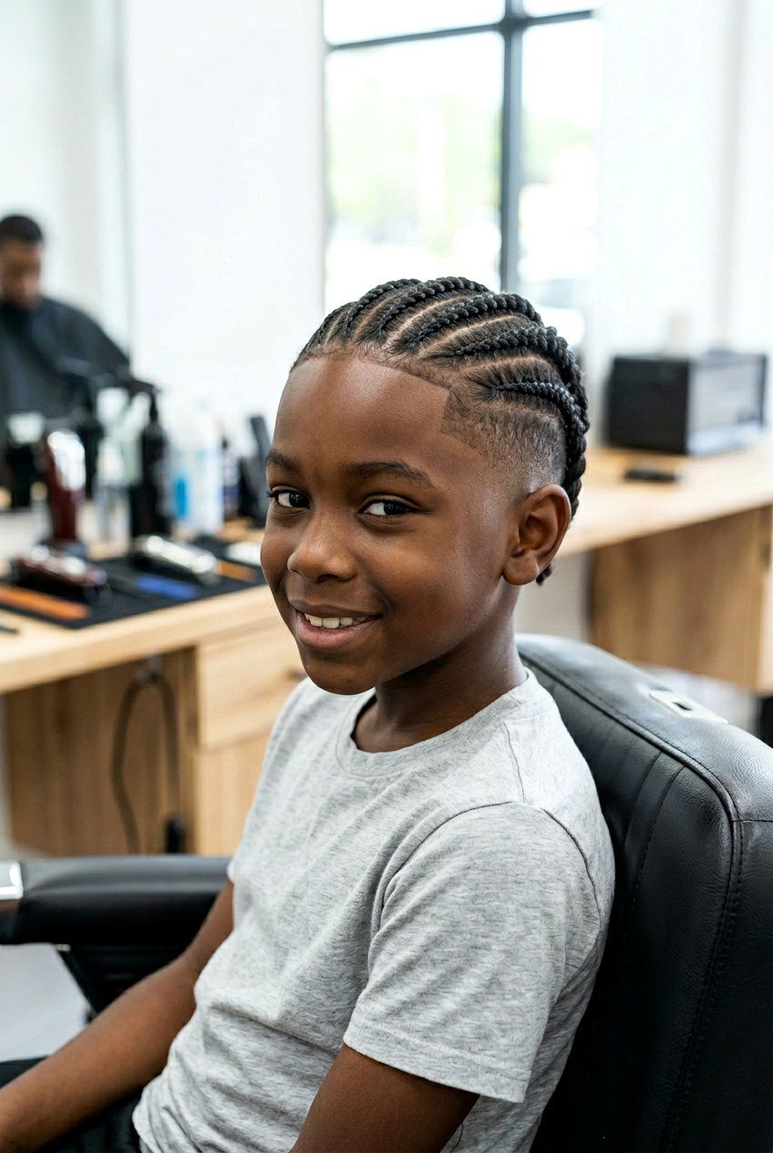 Feed In Braids With Shadow Fade - 20 boys braids with fade - 20 boys braids with fade