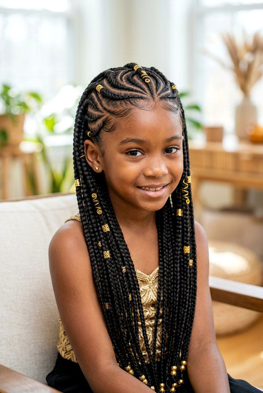 Feed In Cornrows - 20 holiday hairstyle for girls with braids - 20 holiday hairstyle for girls with braids