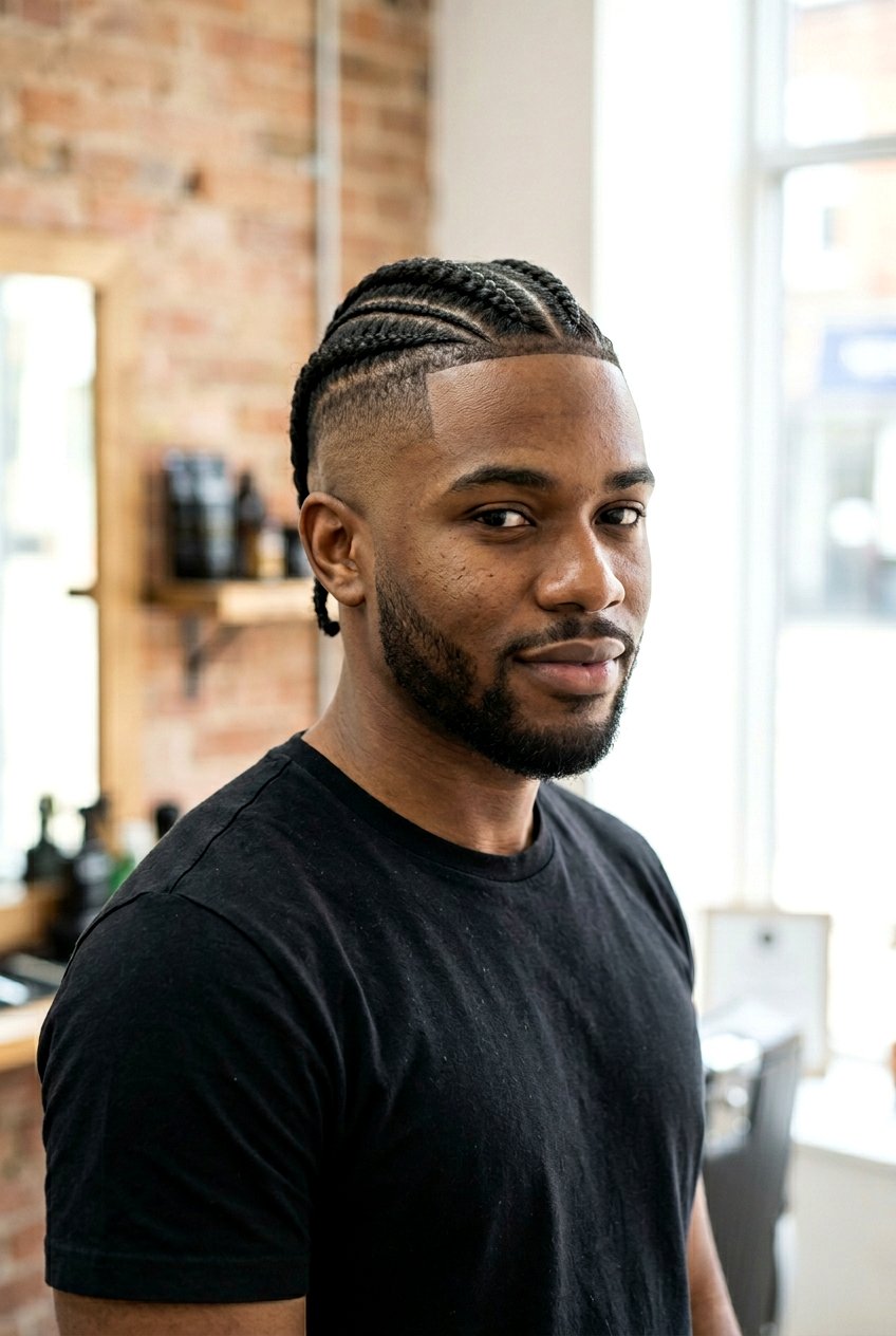 Feed In Cornrows With Skin Fade - 20 cornrows for men with fade - 20 cornrows for men with fade