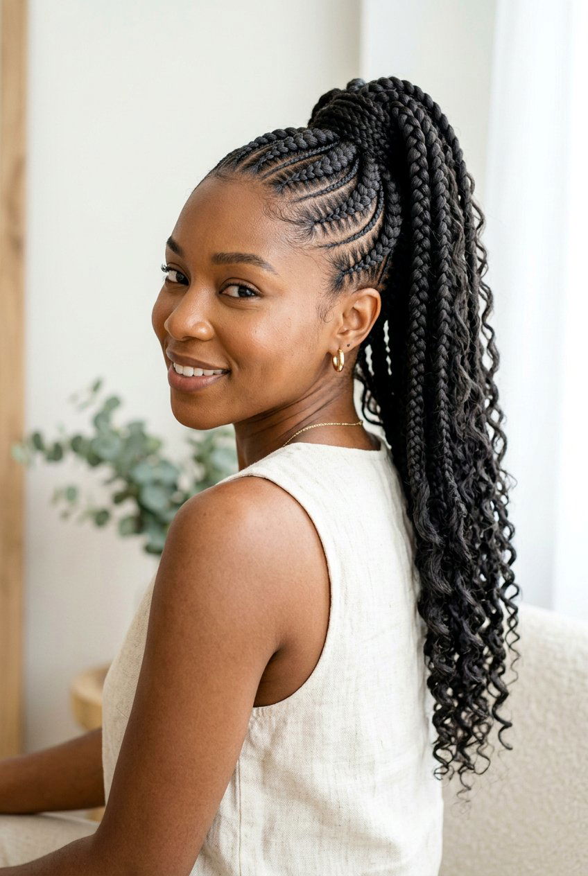 Feed In Goddess Braids Ponytail - 20 goddess braids ponytail for women - 20 goddess braids ponytail for women