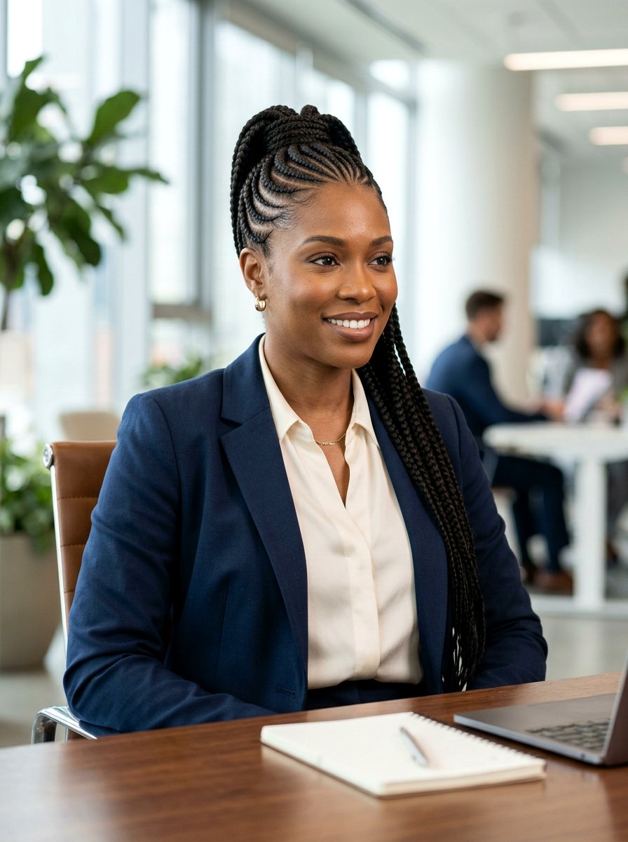 Feed In Stitch Braid Ponytail - 20 stitch braid ponytail hairstyle - 20 stitch braid ponytail hairstyle