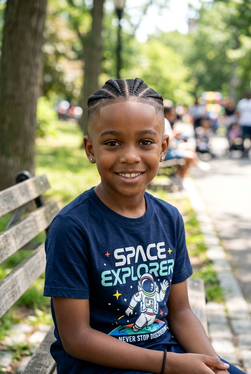 Feed in cornrows with high skin fade - 20 boys cornrows with fade - 20 boys cornrows with fade