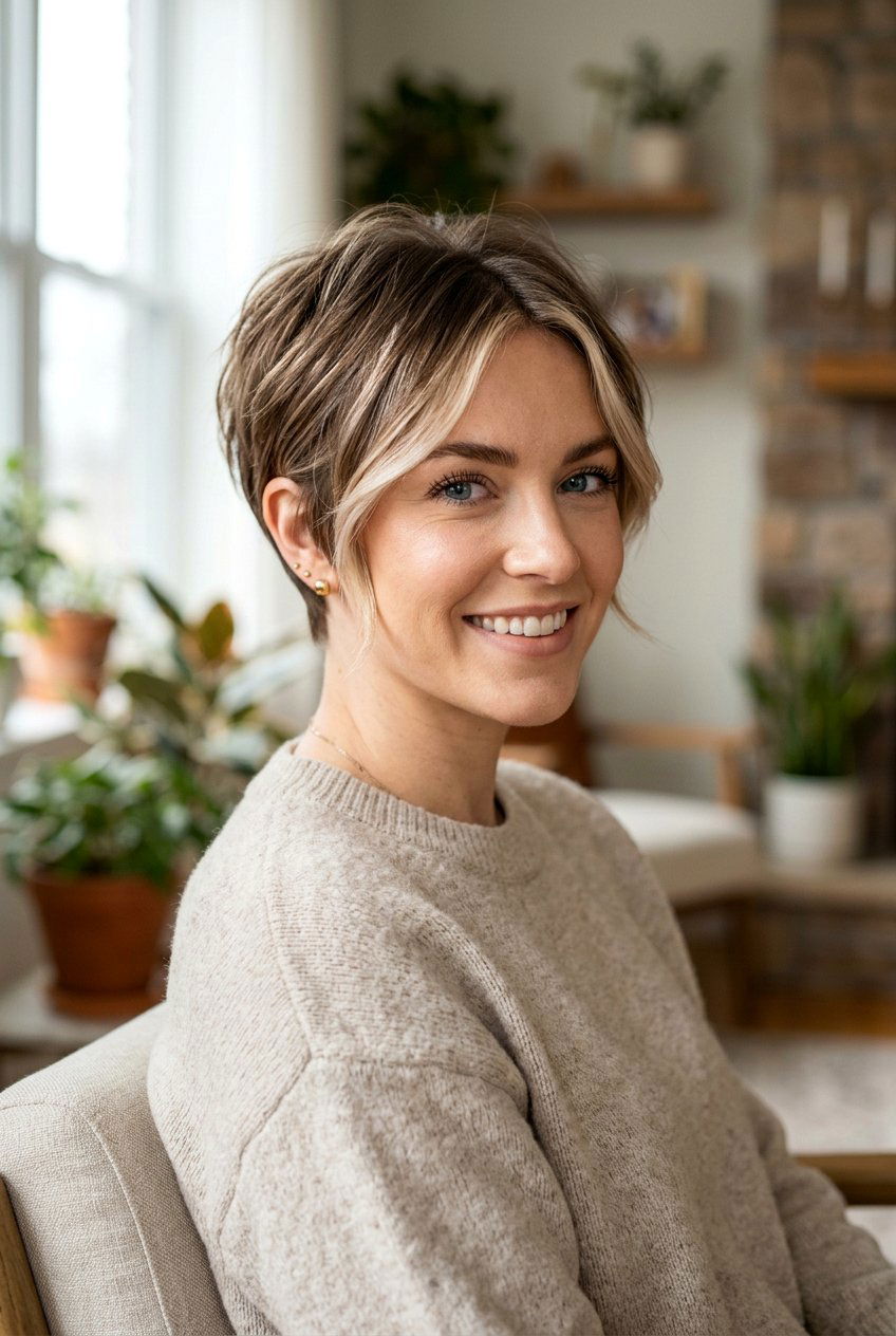 Feminine Pixie Haircut With Highlights - 20 feminine pixie haircuts - 20 feminine pixie haircuts