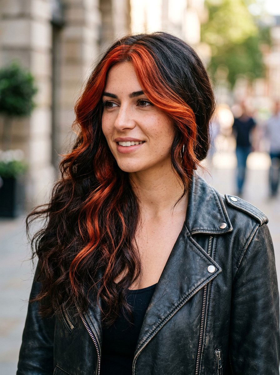 20 Trendy Pumpkin Spice Money Piece Hair Looks for Fall