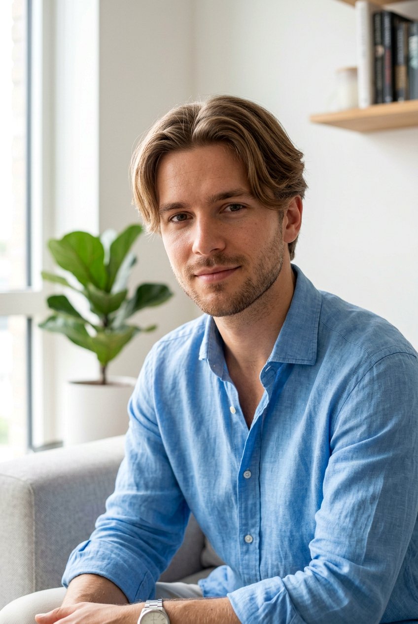 Fine Hair Middle Part - 20 middle part curtain haircut men - 20 middle part curtain haircut men