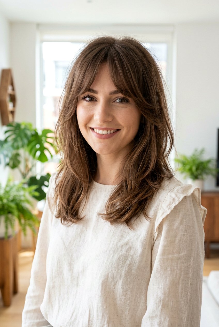 Fine Medium Hair With Curtain Bangs - 20 medium hair with curtain bangs - 20 medium hair with curtain bangs