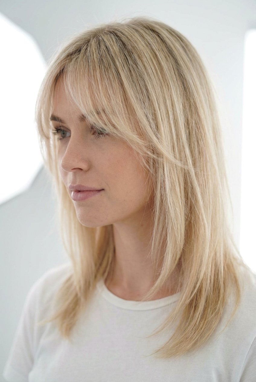 Fine hair side bangs - 20 side swept bangs hairstyles - 20 side swept bangs hairstyles