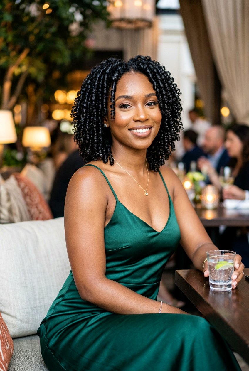 Finger Coil Curls - 20 heatless curls for shoulder length hair - 20 heatless curls for shoulder length hair