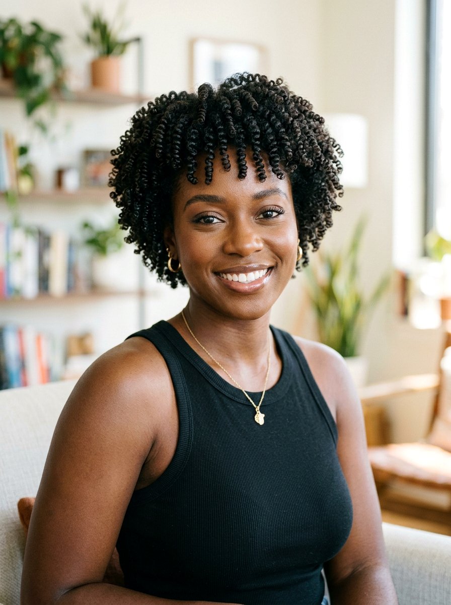 Finger Coil Short Cut - 20 trendy haircut for black women 2026 - 20 trendy haircut for black women 2026