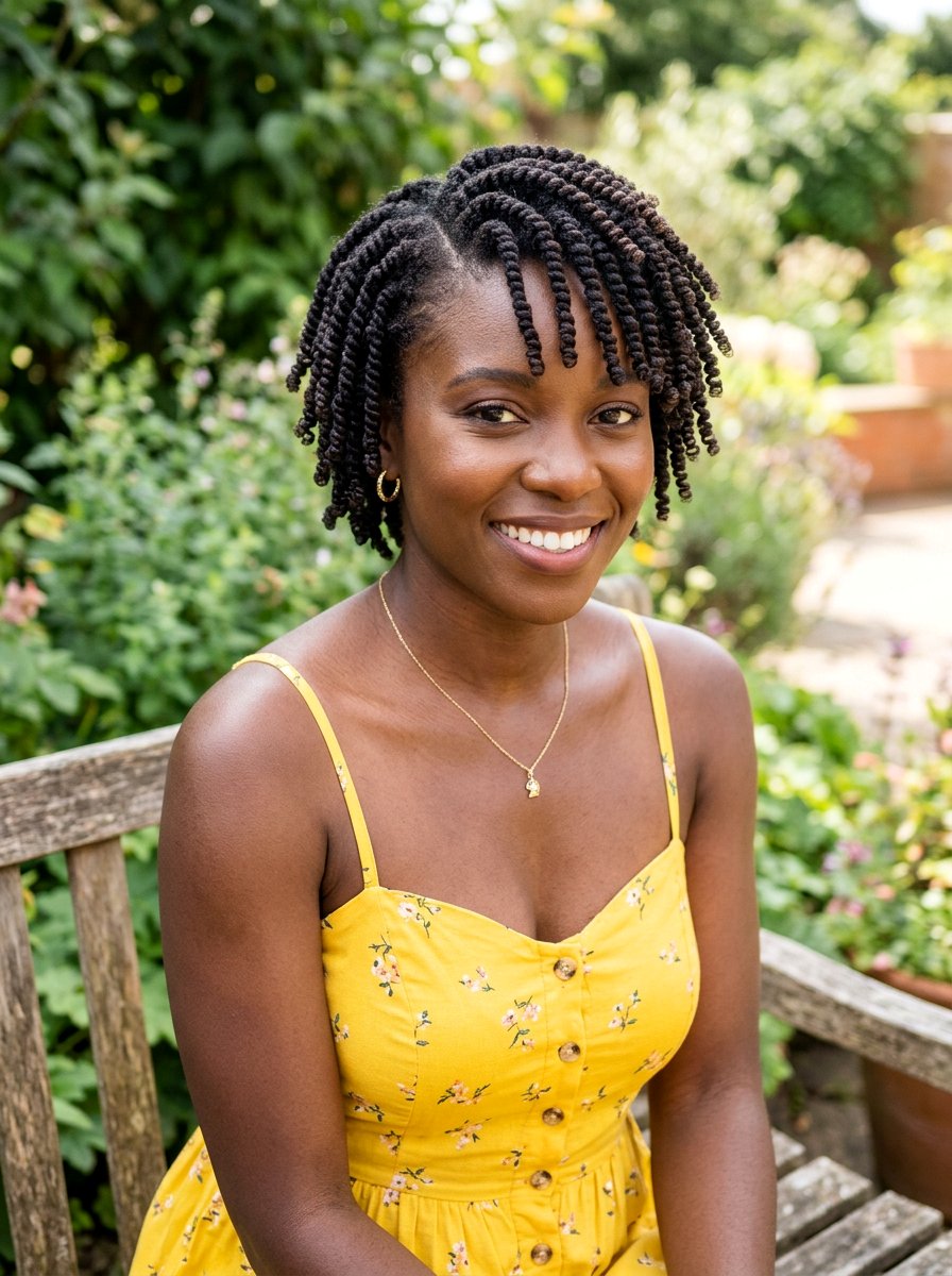 Finger Coiled Twists - 20 overnight twists for natural hair - 20 overnight twists for natural hair