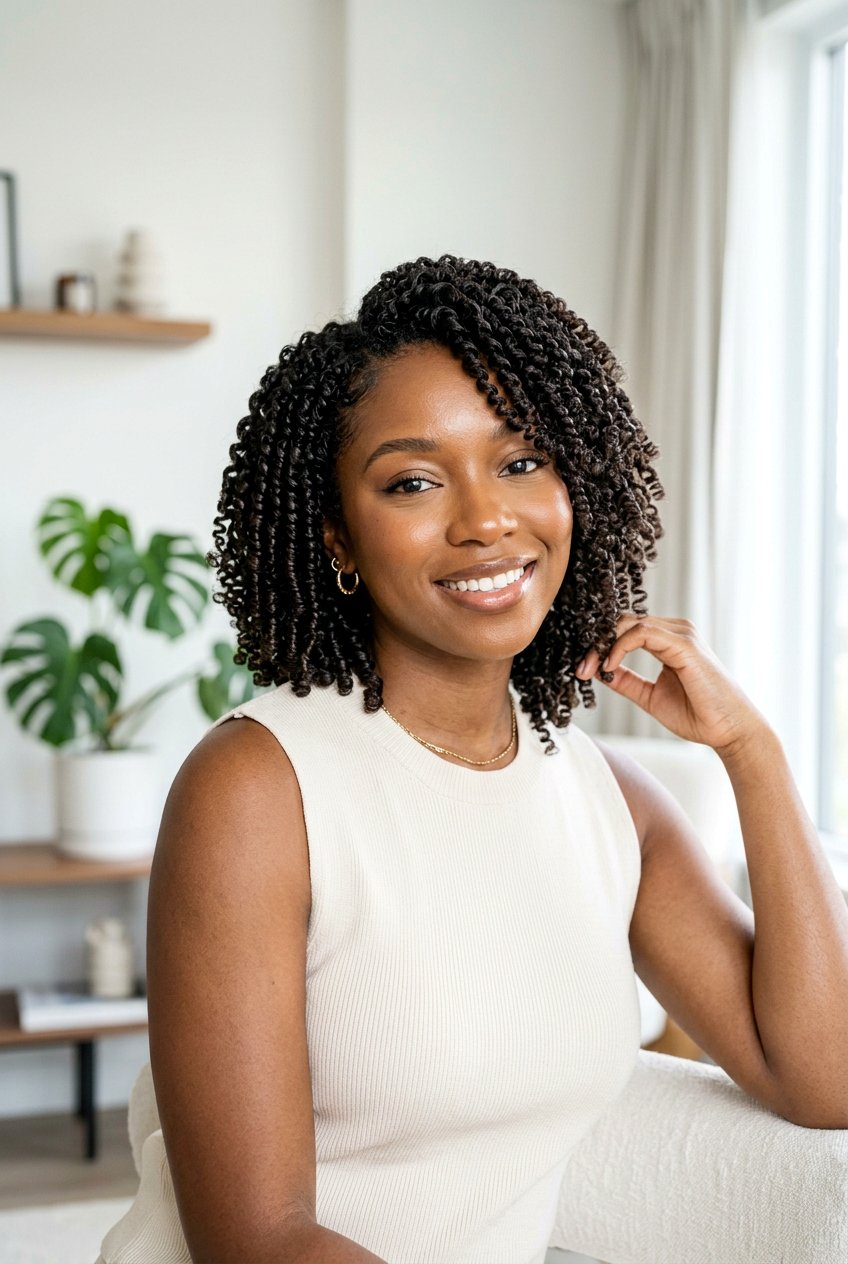 Finger Coils - 20 natural hairstyle for college girls - 20 natural hairstyle for college girls