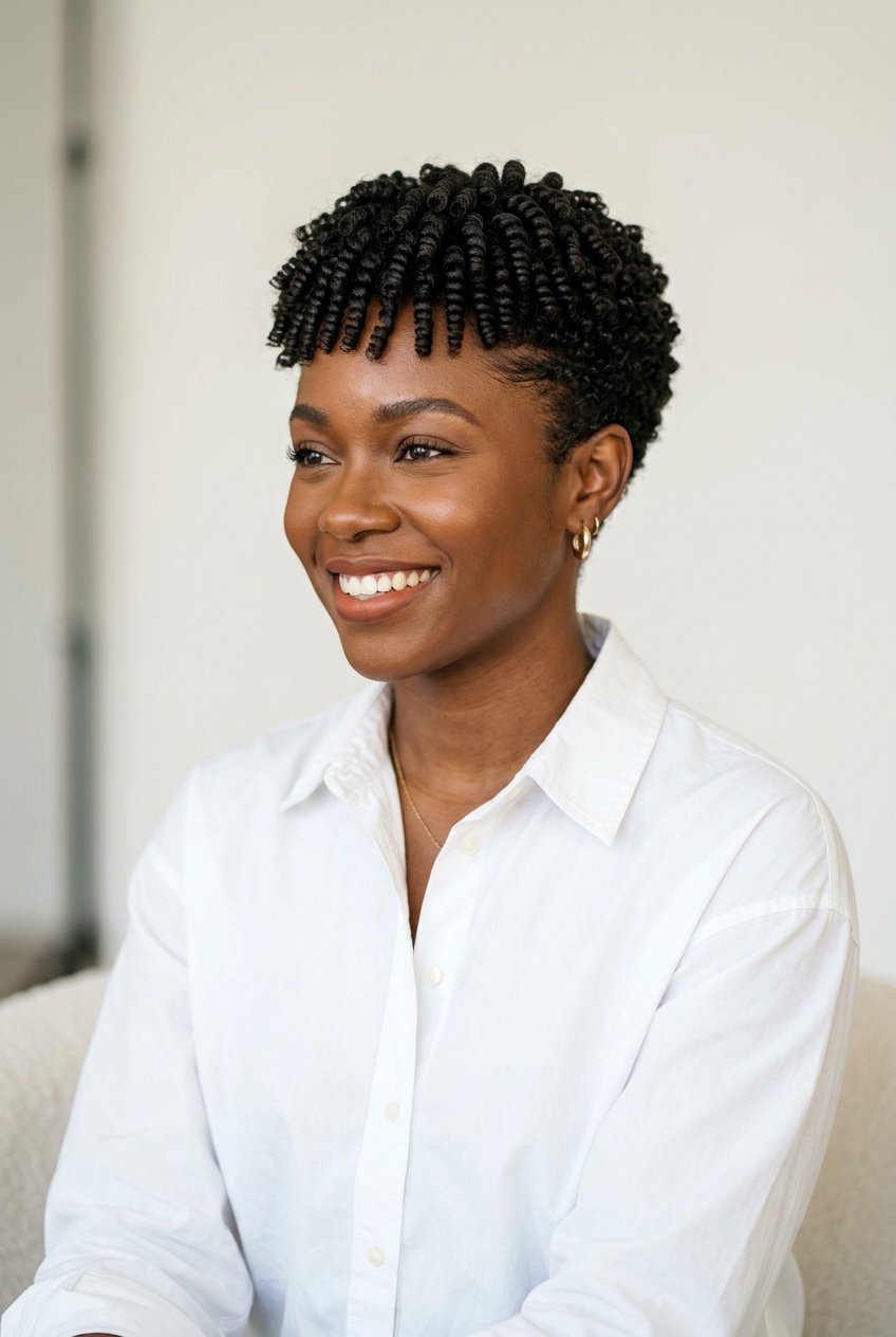 Finger Coils - 20 black women natural hairstyle ideas - 20 black women natural hairstyle ideas