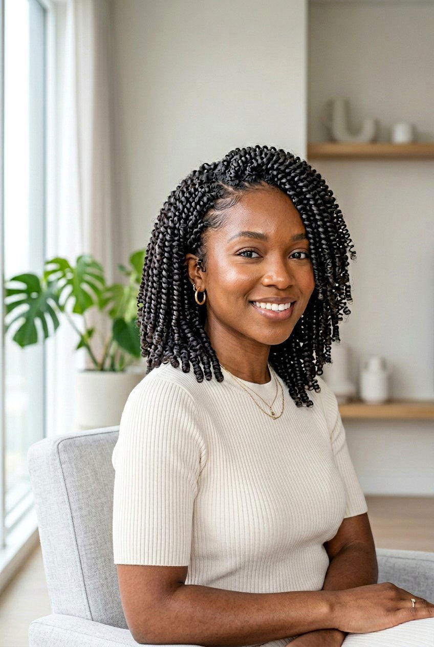 Finger Coils - 20 heatless curls for fine hair women - 20 heatless curls for fine hair women