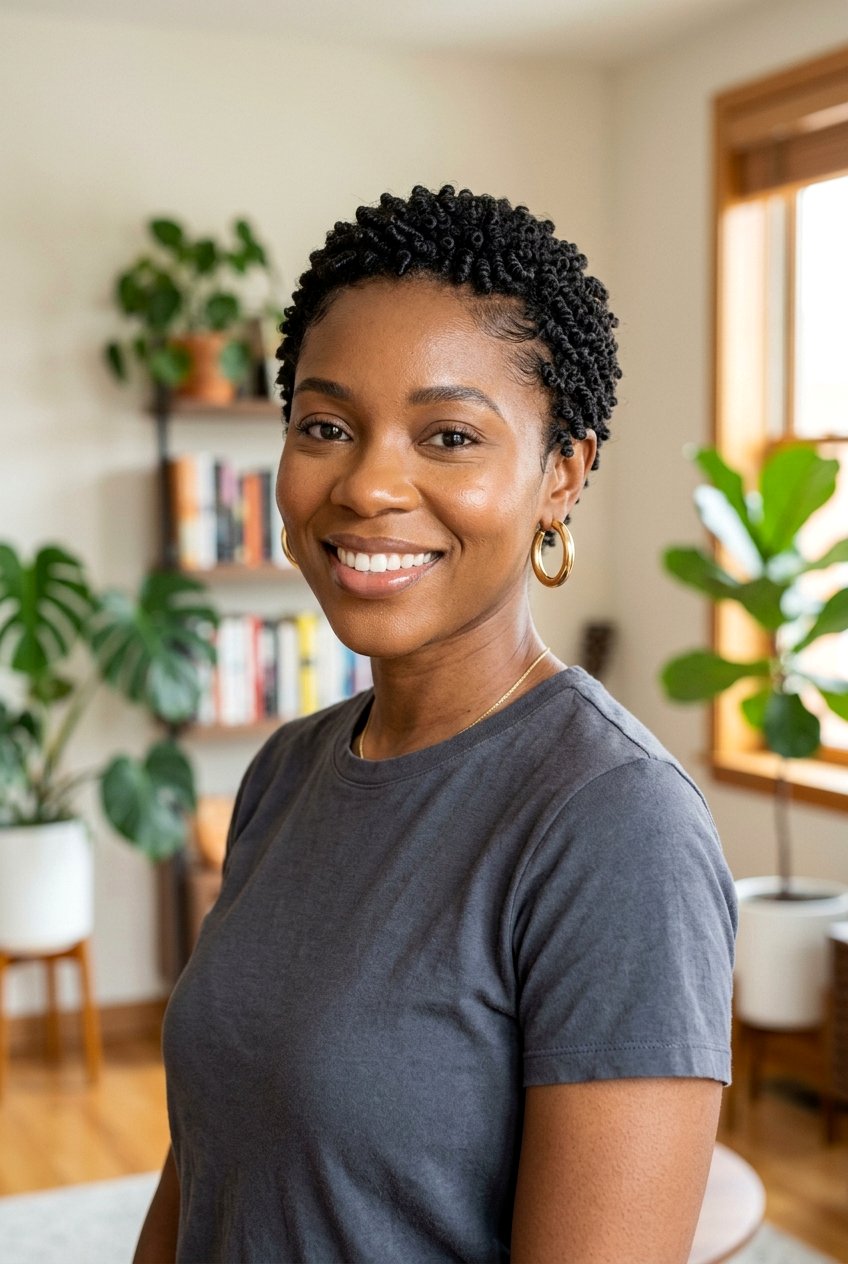 Finger Coils For Short TWA - 20 finger coils hairstyle for natural hair - 20 finger coils hairstyle for natural hair