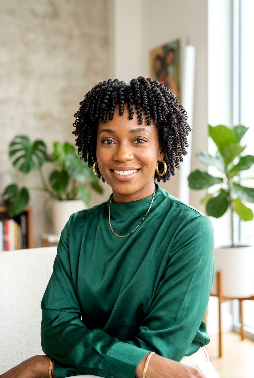 Finger Coils Wash And Go TWA - 20 wash and go on twa haircut - 20 wash and go on twa haircut