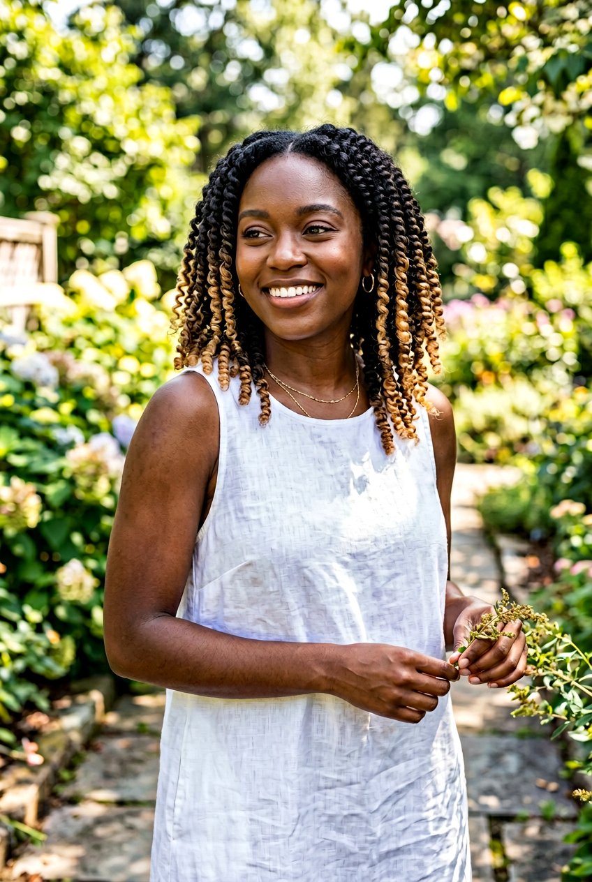 Finger Coils With Blonde Highlights - 20 finger coils hairstyle for natural hair - 20 finger coils hairstyle for natural hair