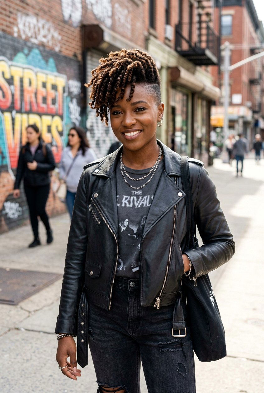 Finger Coils With Shaved Sides - 20 finger coils hairstyle for natural hair - 20 finger coils hairstyle for natural hair