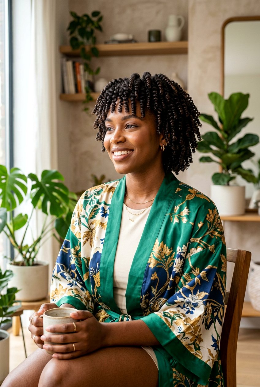 Finger Coils - 20 bonnet hairstyle for curly hair - 20 bonnet hairstyle for curly hair