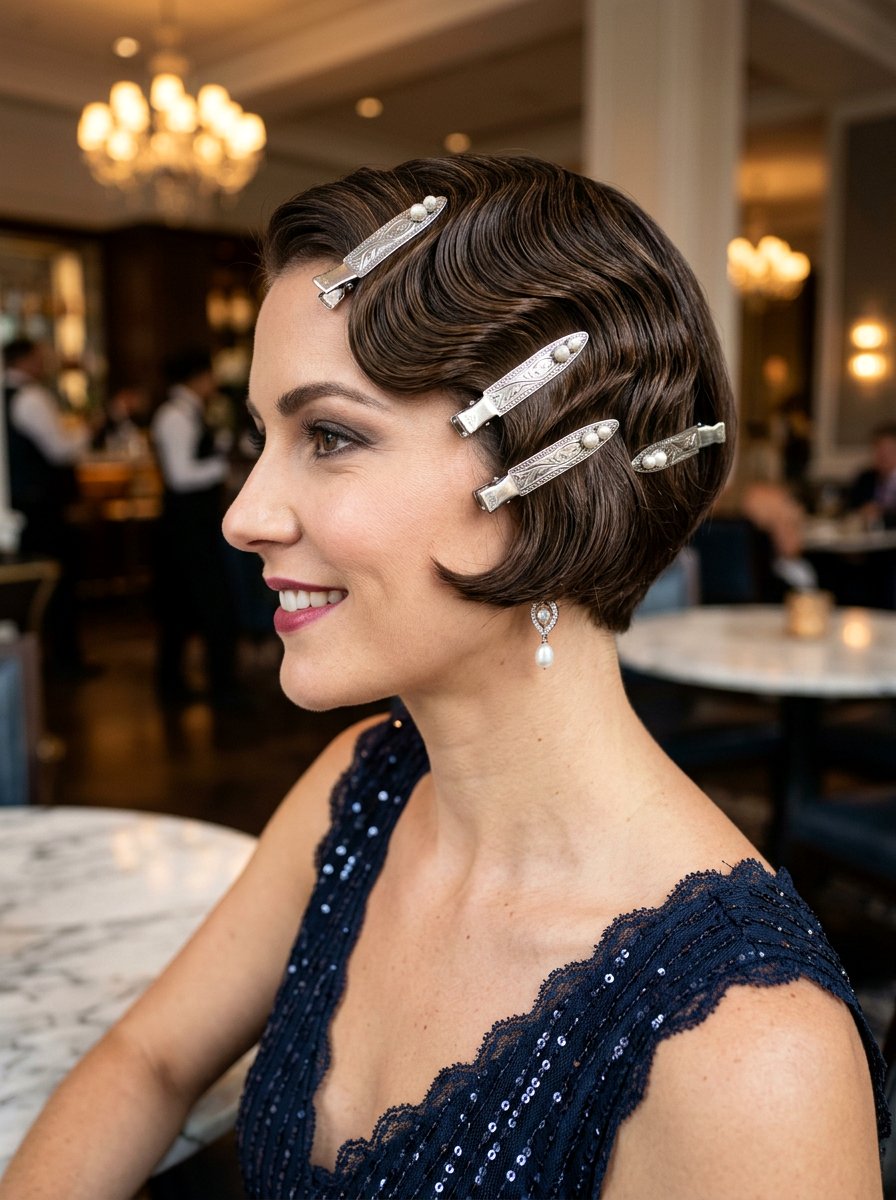 Finger Wave Clips - 20 no heat curls for bob haircut - 20 no heat curls for bob haircut