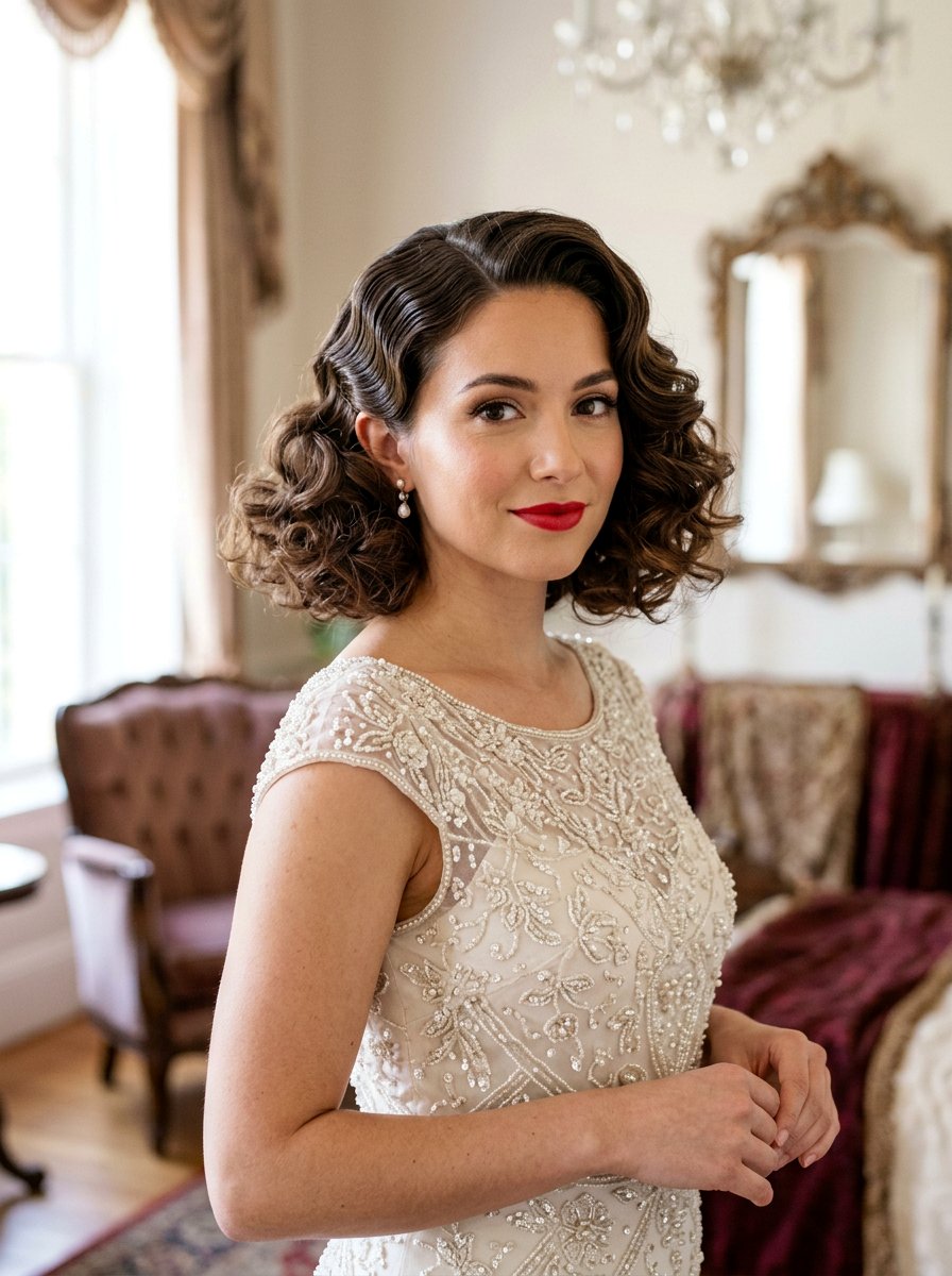 Finger Wave Pin Curl Bob - 20 pin curl bob hairstyle - 20 pin curl bob hairstyle