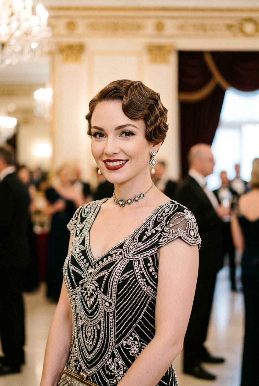 Finger Wave Pixie - 20 homecoming hairstyle for short curly hair - 20 homecoming hairstyle for short curly hair