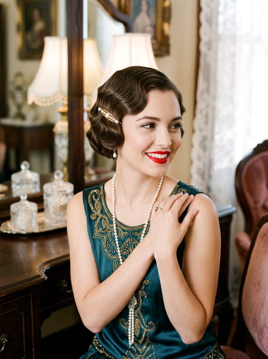 Finger Waves - 20 wedding hairstyles for courthouse ceremony - 20 wedding hairstyles for courthouse ceremony