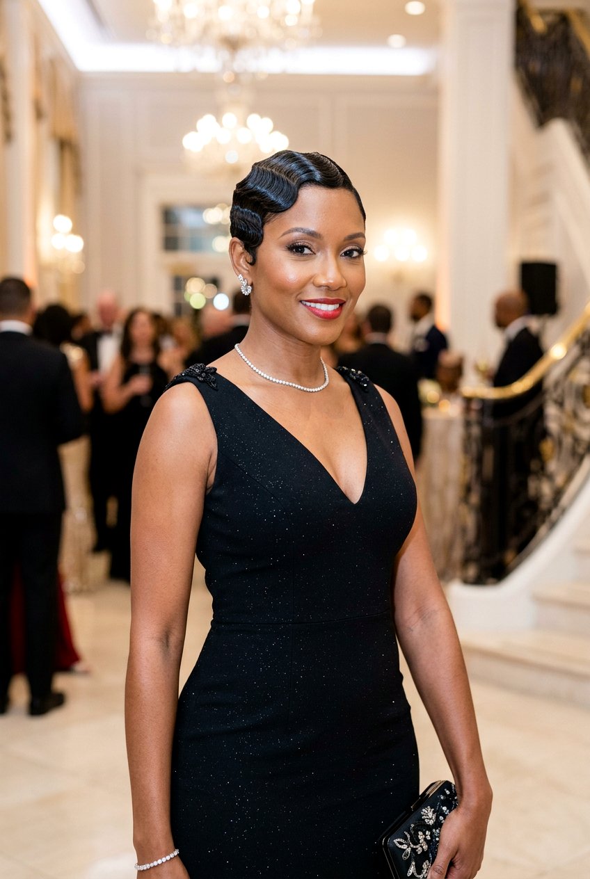 Finger Waves Pixie Cut - 20 natural pixie cut for black women - 20 natural pixie cut for black women