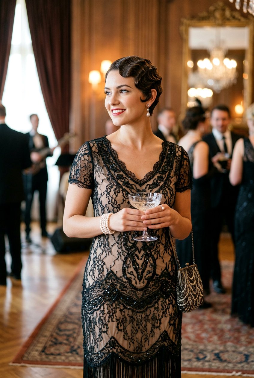 Finger Waves Pixie - 20 wedding guest pixie hairstyle - 20 wedding guest pixie hairstyle