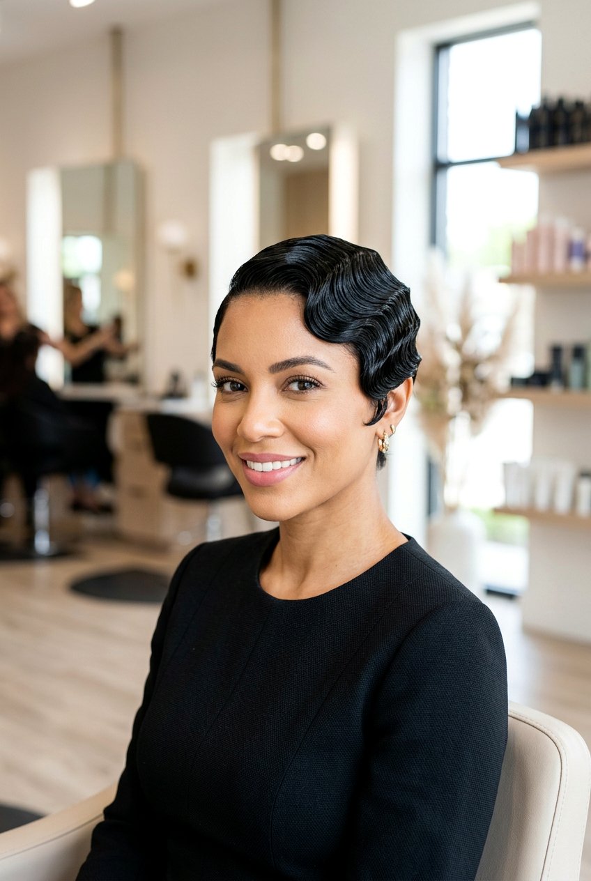 Finger Waves Short Hair - 20 curly hairstyles for short hair - 20 curly hairstyles for short hair