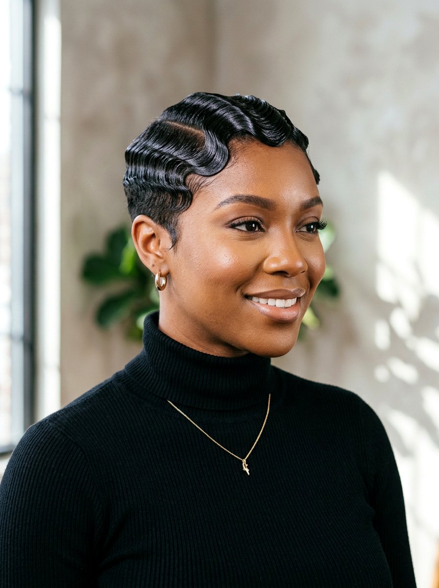 Finger Waves on Short Hair - 20 quick office hairstyle for short hair - 20 quick office hairstyle for short hair