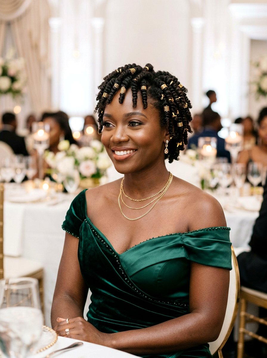 Finger coils with gold cuffs - 20 twa hairstyles with finger coils - 20 twa hairstyles with finger coils