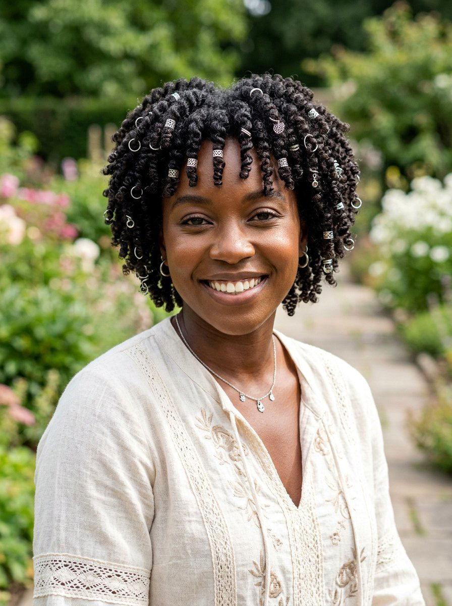 Finger coils with hair rings - 20 twa hairstyles with finger coils - 20 twa hairstyles with finger coils