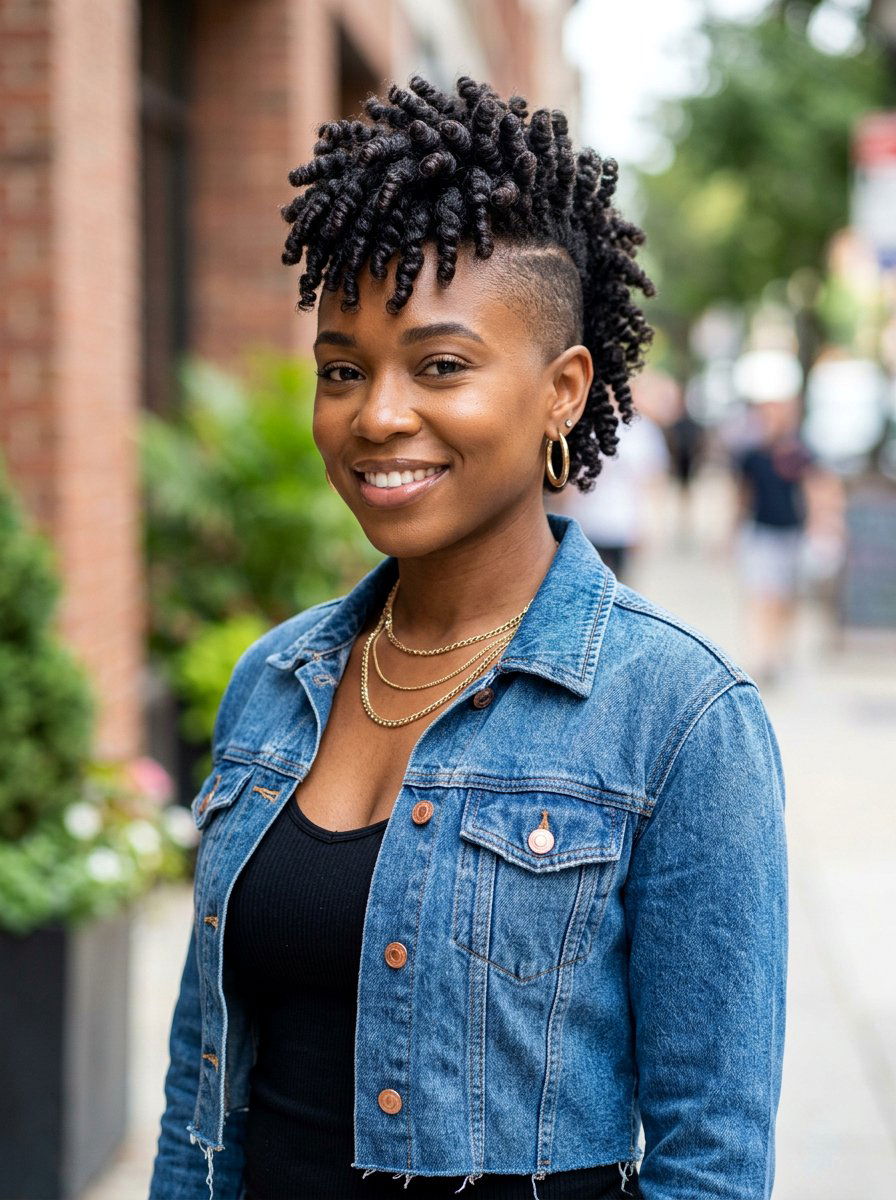 Finger coils with shaved sides - 20 twa hairstyles with finger coils - 20 twa hairstyles with finger coils